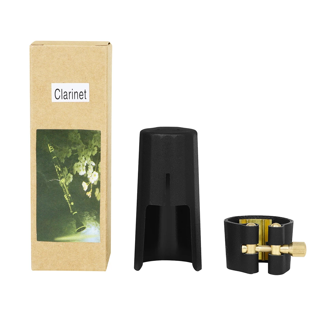 Black Tube  clarinet lacquered gold instrument accessories E flat Clarinet Head +Cap