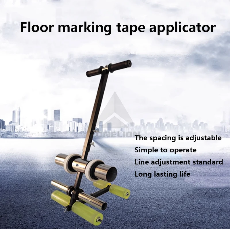 Manual Court Tape Machine Turning Floor Line Marking Tool Playground Basketball Court Tape Marking Machine