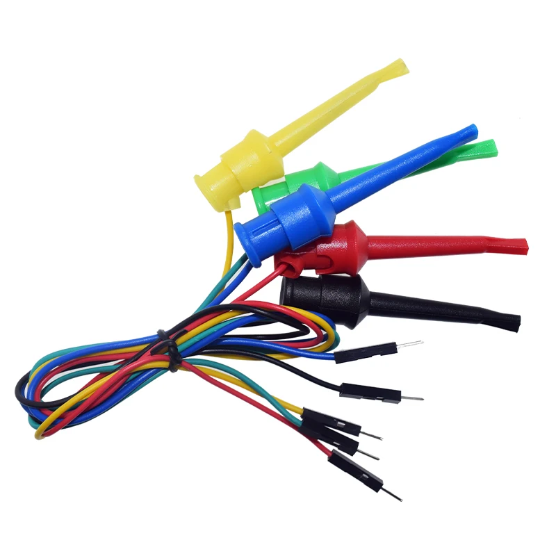 Тестовый мини-захват, соединительные провода с крючком к штекеру-26 AWG, связывающая стойка к макетной плате без пайки, джамперные выводы