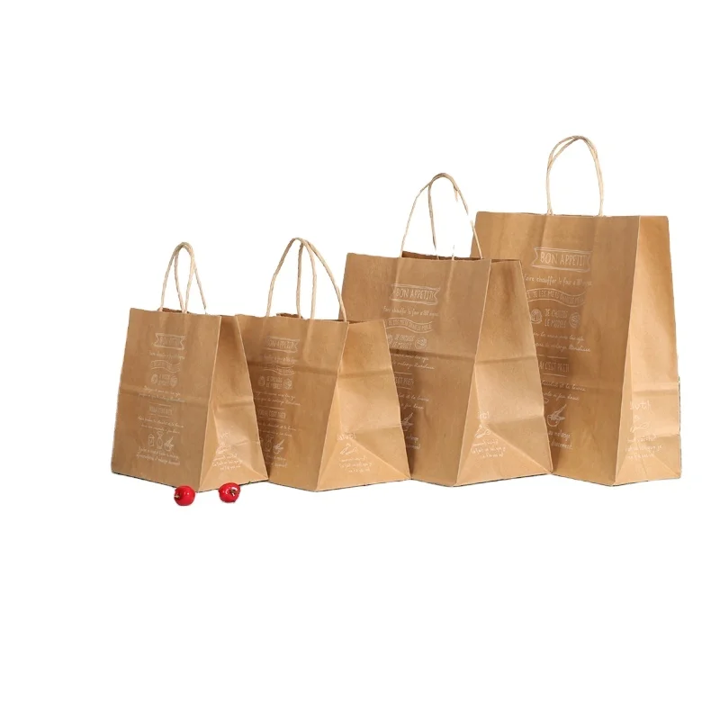 
THE TAKE AWAY BROWN PAPER LUNCH BAGS CARRIER TAKE OUT PACKAGing BAG 