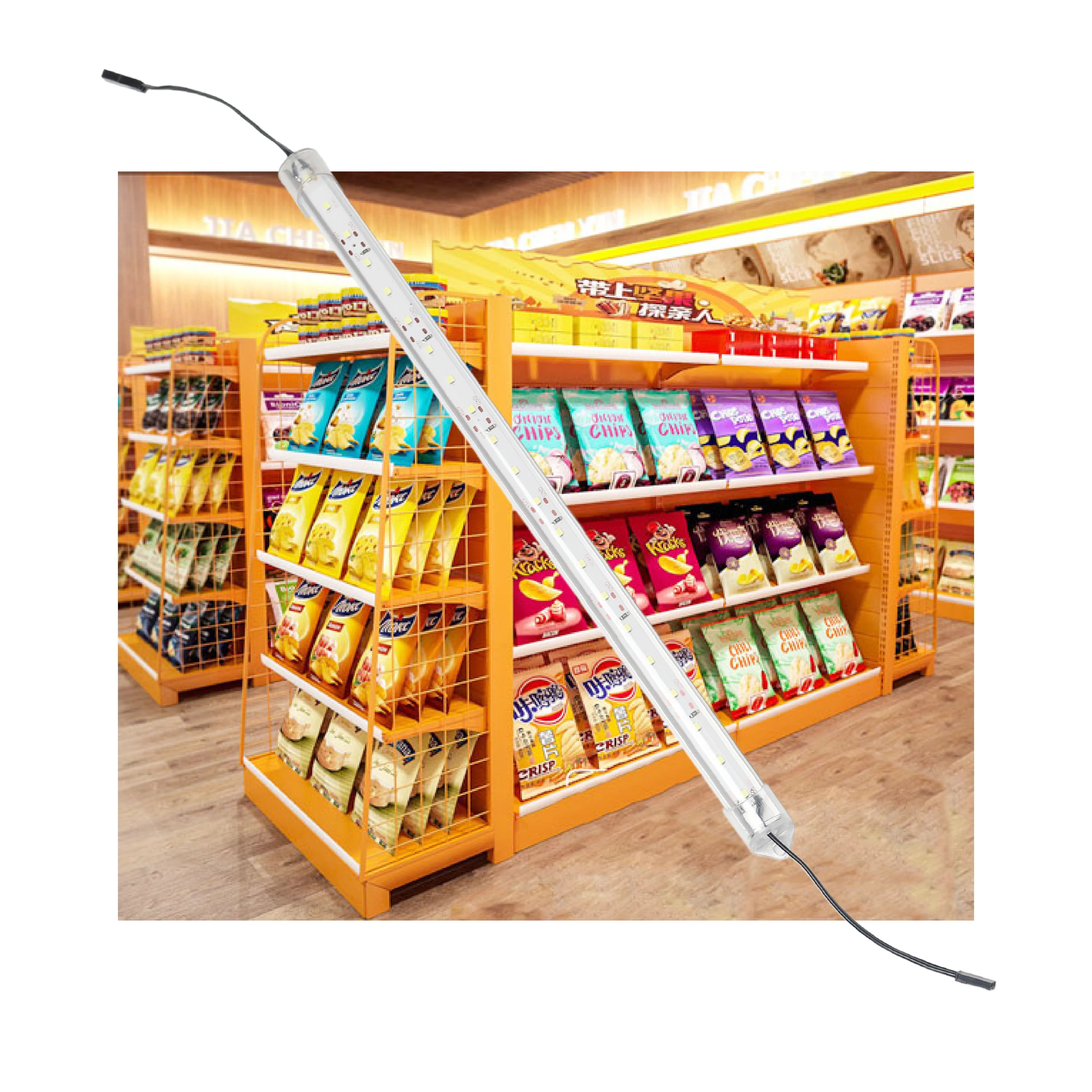 300MM 5W DC24V / 12V LED Supermarket Shelf  Light Batten Linear Lights LED Tube Light