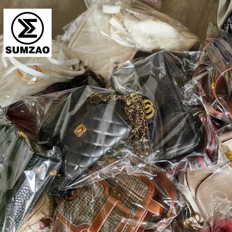 China Supplier Mixed 45kg Branded ladies Second Hand Bags handbags in bales from italy