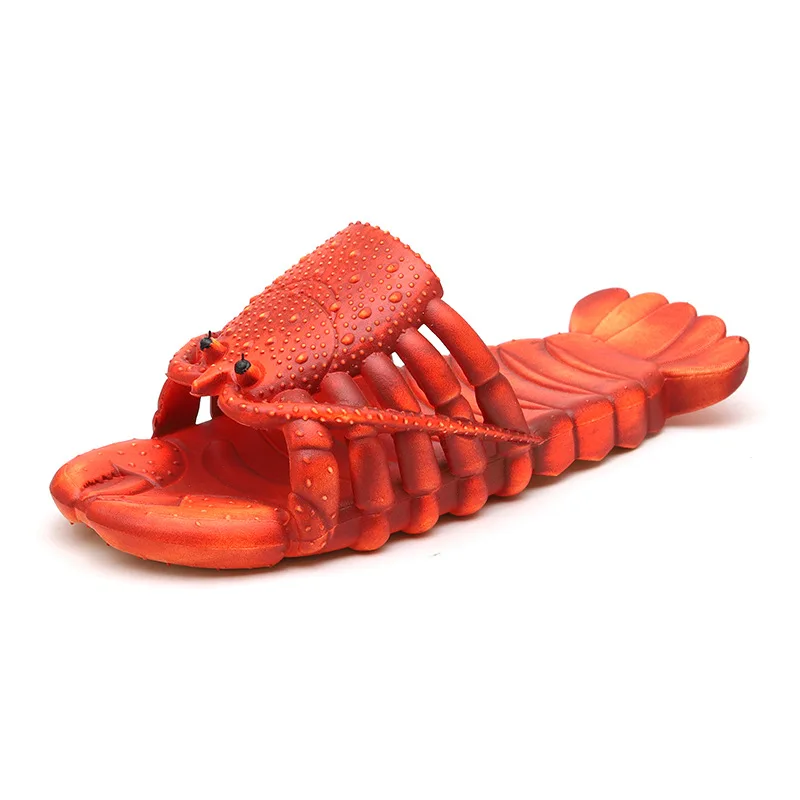 2023 Funny Lobster Slippers Casual Slides Animal Fishing Slippers Unisex Summer Beach Sandals Shoes
