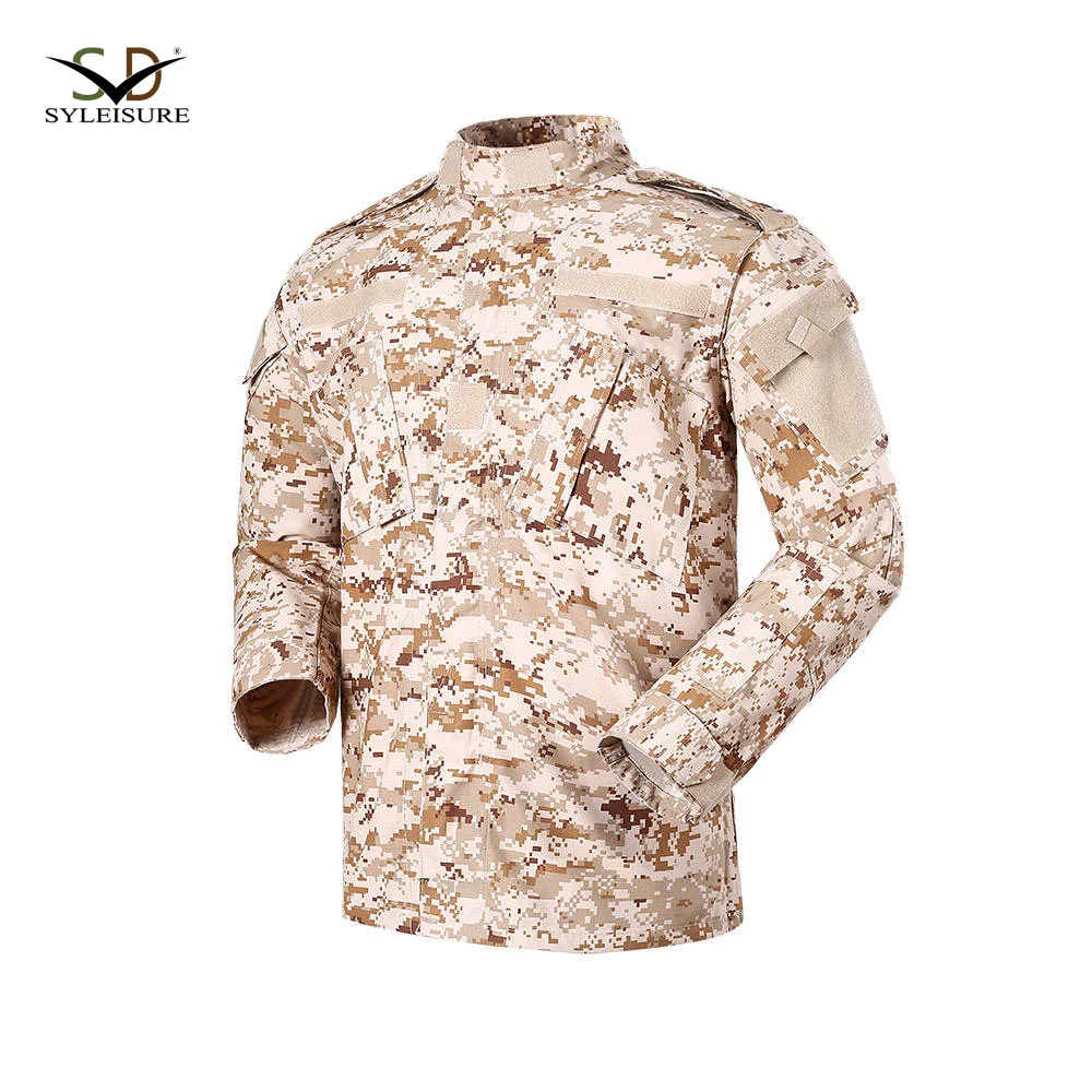 Desert digital twill ripstop camouflage acu tactical suit for training