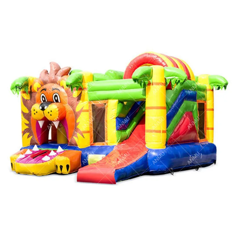 Outdoor inflatable jumping bouncer slide bounce house bouncy castle inflatable lion bouncer