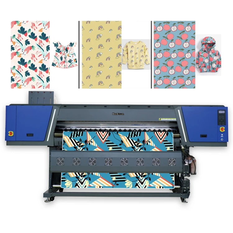 Automatic Sublimation Printing Curtain  Machine 1.9m 4 Printer Heads I3200 Sublimation Printer for Fabric
