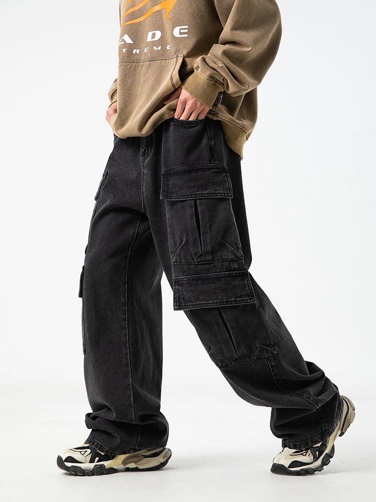 Мужские джинсовые брюки-спрей