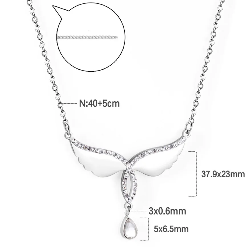 Дешевая цена простое серебряное ожерелье с логотипом на заказ Guangdong Ason Jewelry co. Мода изысканное из нержавеющей стали сердце