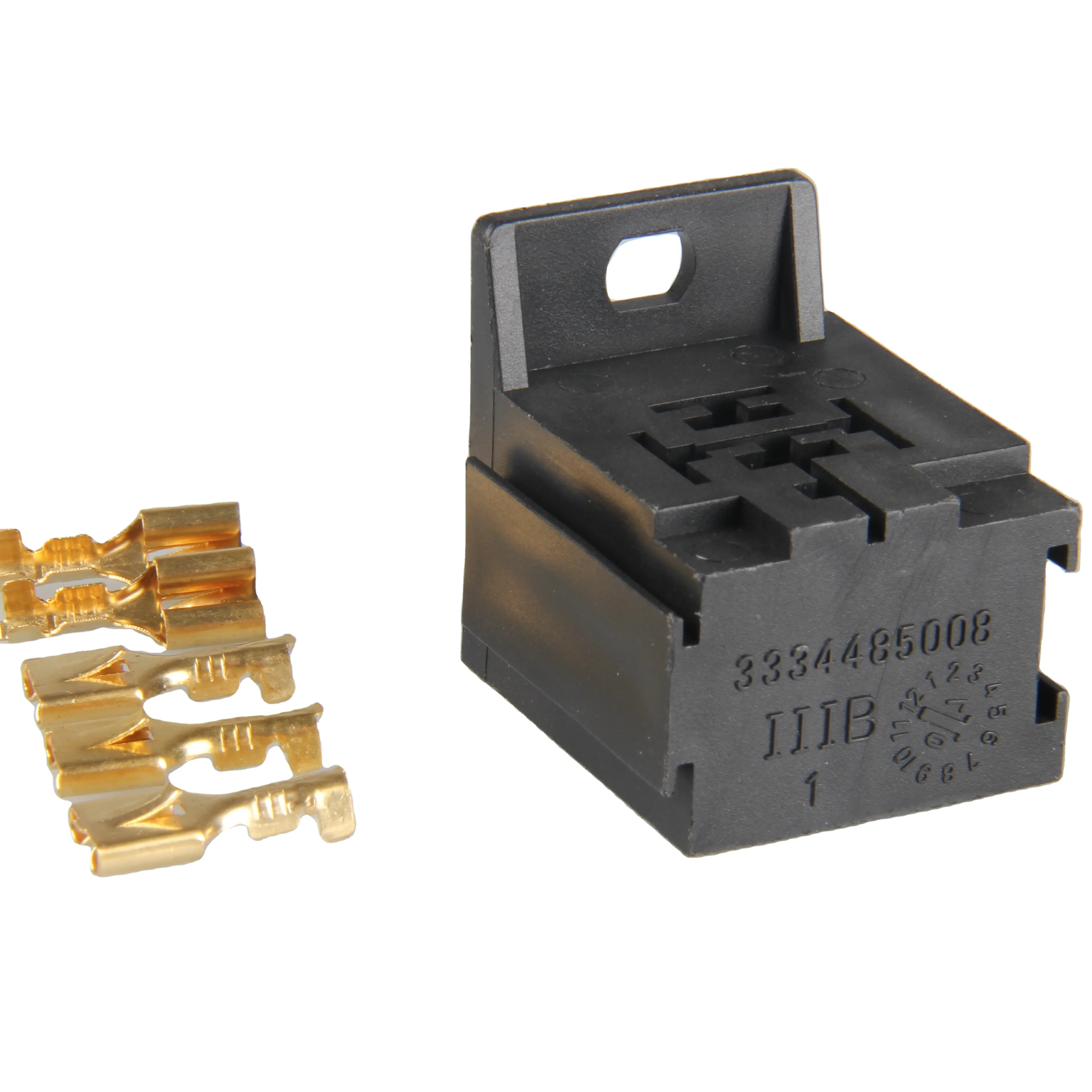 5pin holes Automotive Relay Base Holder Sockets With Mounting Bracket 3334485008