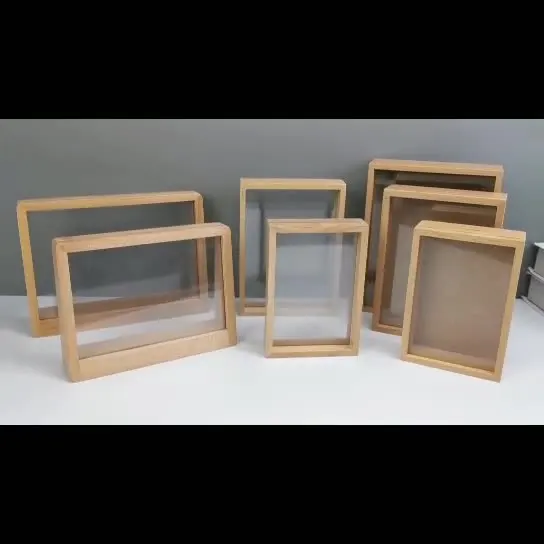 Wholesale chic cheap customized rustic wood frame photo small photo frame mini wood frames for pictures