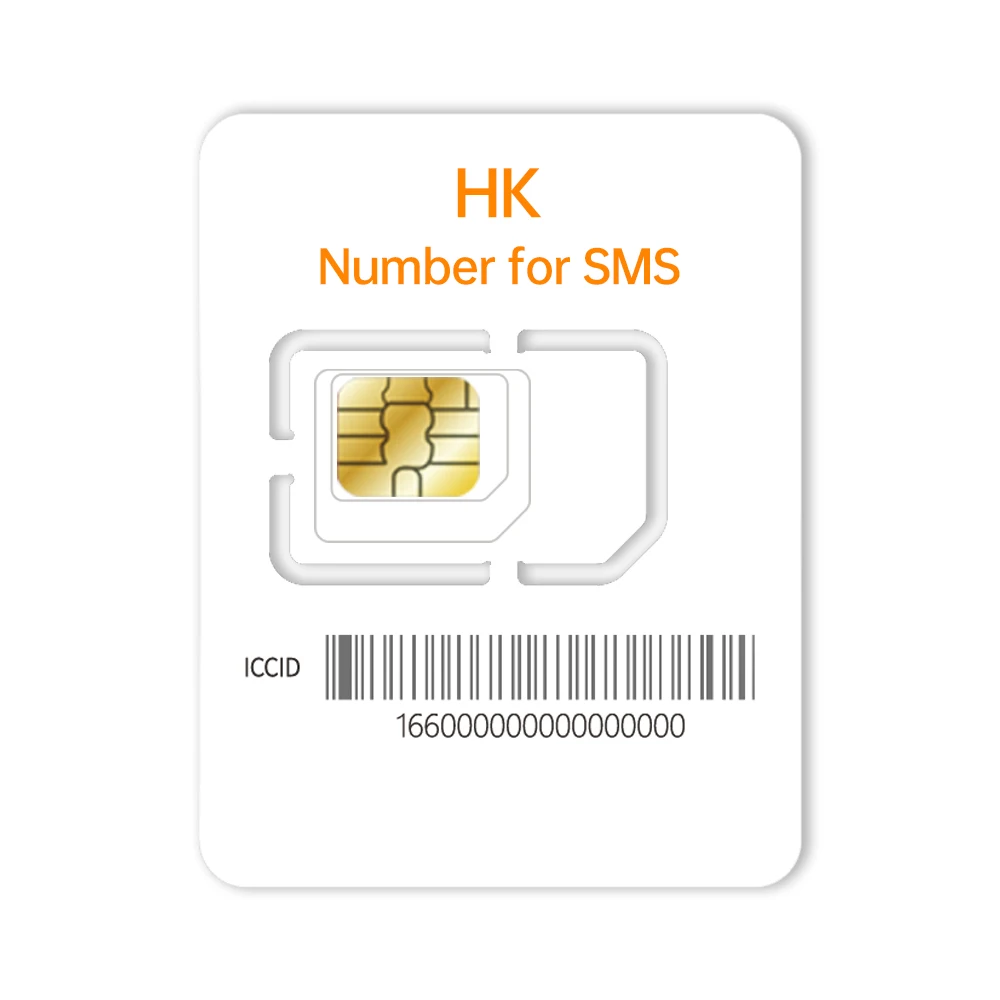 Global Hong Kong SMS Number 12 Month | HK Phone Number 1 Year for Text Messages Reception for Travel Business Tour Hotel Booking