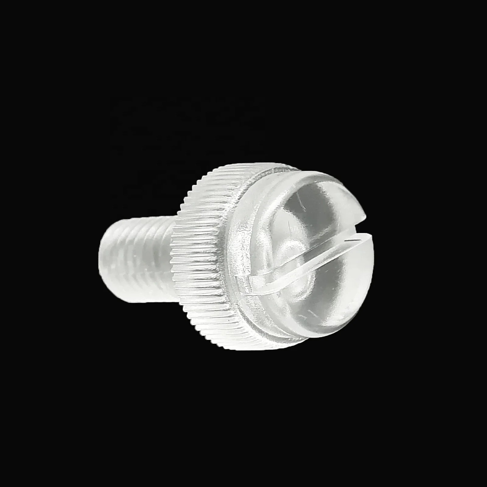M3 M4 M5 M6 M8 Knurl Slotted Head Adjust  Acrylic Clear Transparent Plastic Thumbscrew Hand Tighten Thumb Bolt Screw