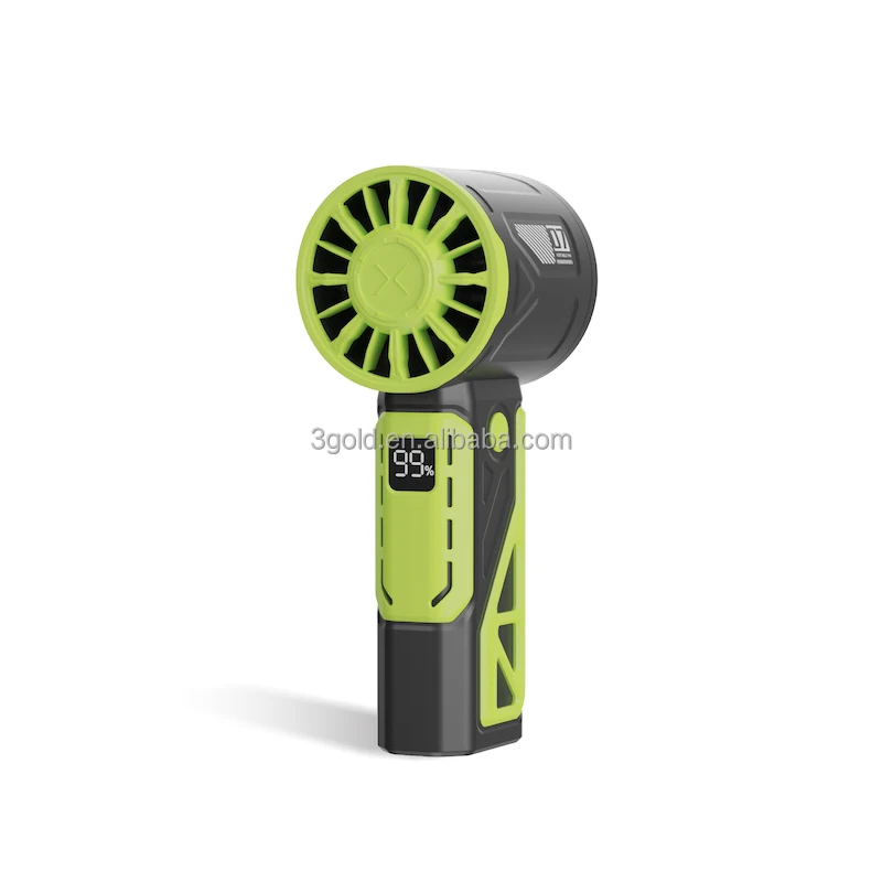 3GOLD Y16 6 Colors 100 Speed Mecha High Speed Strong Wind Hand-held Fan Mini Portable Usb Charging Long Battery Life Fan