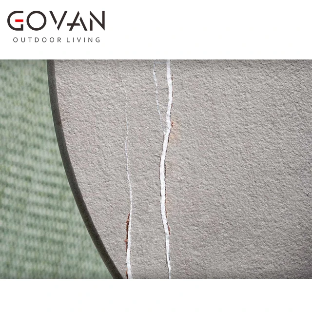 2023 Design Outdoor Coffee Table Modern Design with HPL Table Top Outdoor Metal Coffee Table Garden Hotel