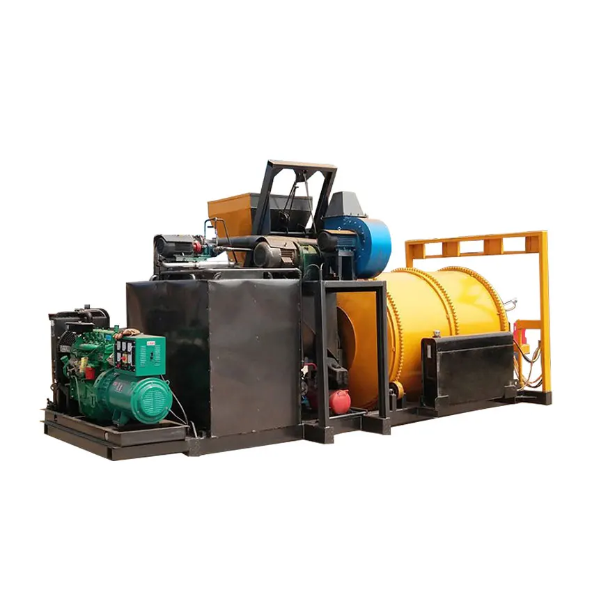 Small Hot Mix Bitumen Plant Portable Asphalt Drum Mixer