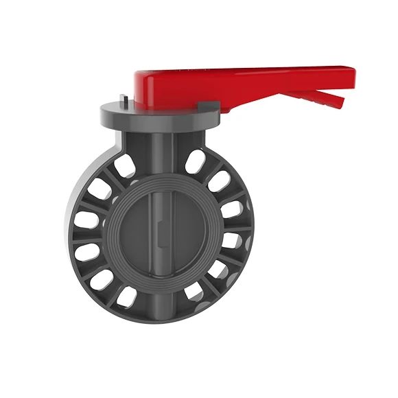 TY plastic 2' to 6' water supply wafe  pvc butterfly valve PVC