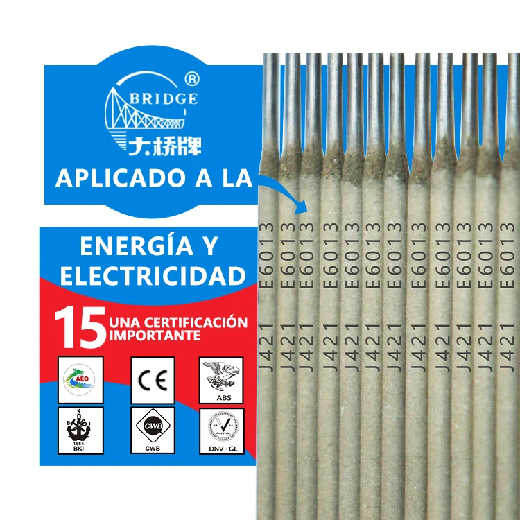 Varillas de soldadura con electrodos e6013 64 anos de история puente marca