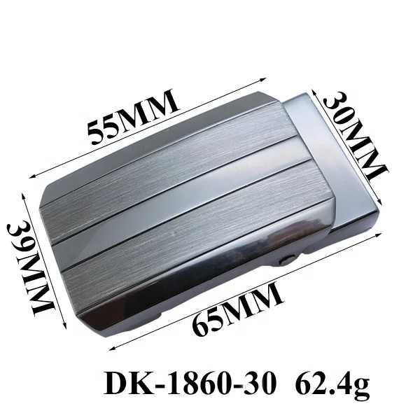 30Mm Rubber Grip Close Release Autolock Buckle Leather Belt Zinc Alloy Buckle Custom Automatic Clip Belt Plate Buckle For Men