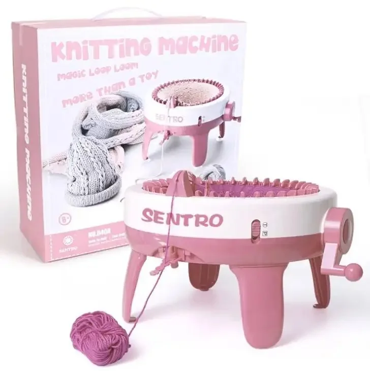 Smart Weaver Knitting Kit Machine 40 Needles Hand Shake Diy Wool Knitting Machine Hat Knitting Machine Toy Girl House For Kids