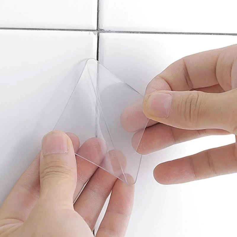 Double-Sided Transparent Adhesive Auxiliary Paste Strong Seamless Tile Hook Stickers