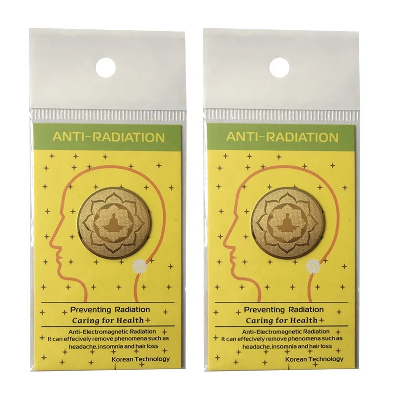 Avalokitesvara sitting on lotus shungite sticker 24k gold anti radiation sticker anti radiation chip