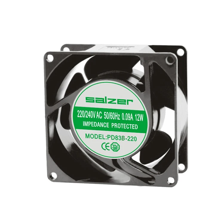 SALZER PD83B-220 AC AXIAL FAN 80X80X38MM BALL BEARING