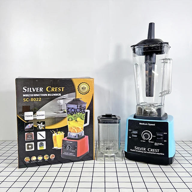 Free stirring stick, high power 7000w silver crest 2.5L fruit blender & vegetable grinder (1600538757687)