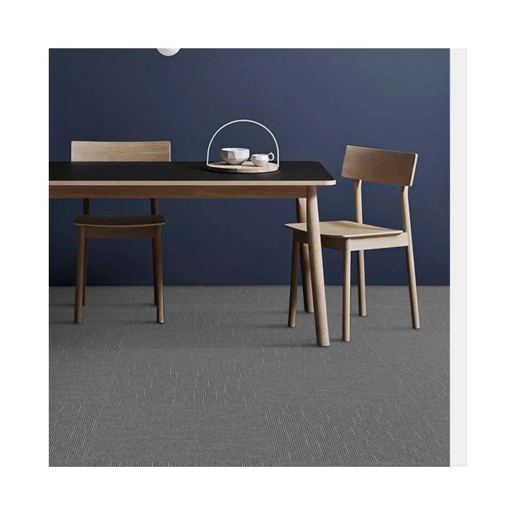 Kaili Luxury Hotel PP Nylon Jacquard Commercial Office Carpet Tiles PVC Floor Square Carpet Qingdao 50x50 Wall-to-Wall Carpets