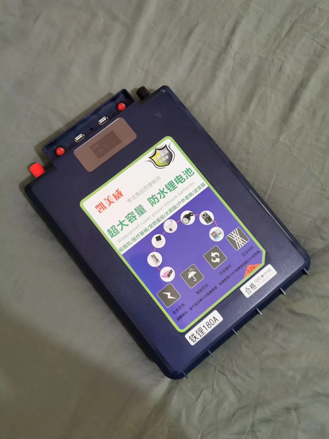 Large capacity and light weight li-ion 12v 60ah lifepo4 lithium ion battery price for sale