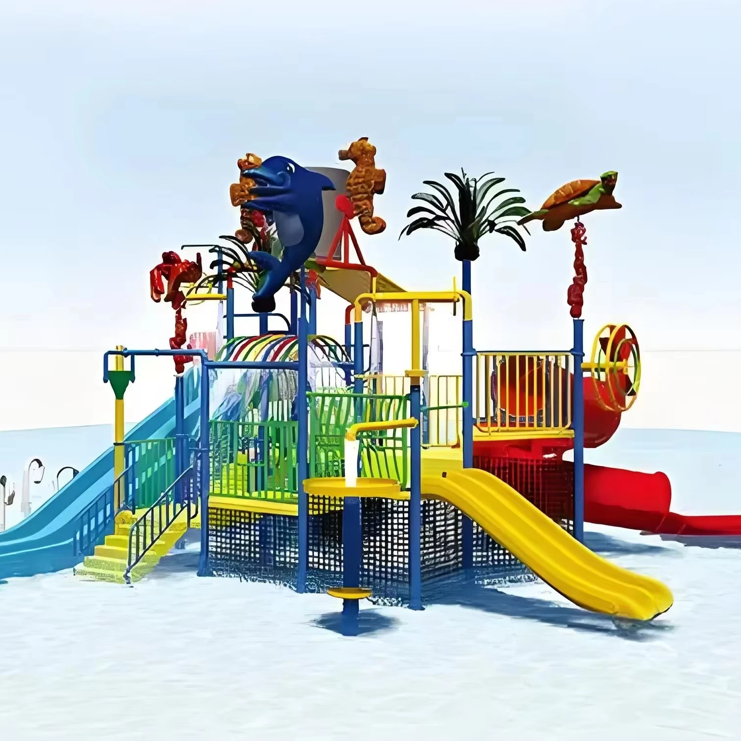 2024 Factory Price Hot Selling Commercial Outdoor Aqua Slide Fiberglass Water Park Equipment for Home & Sea for Adults