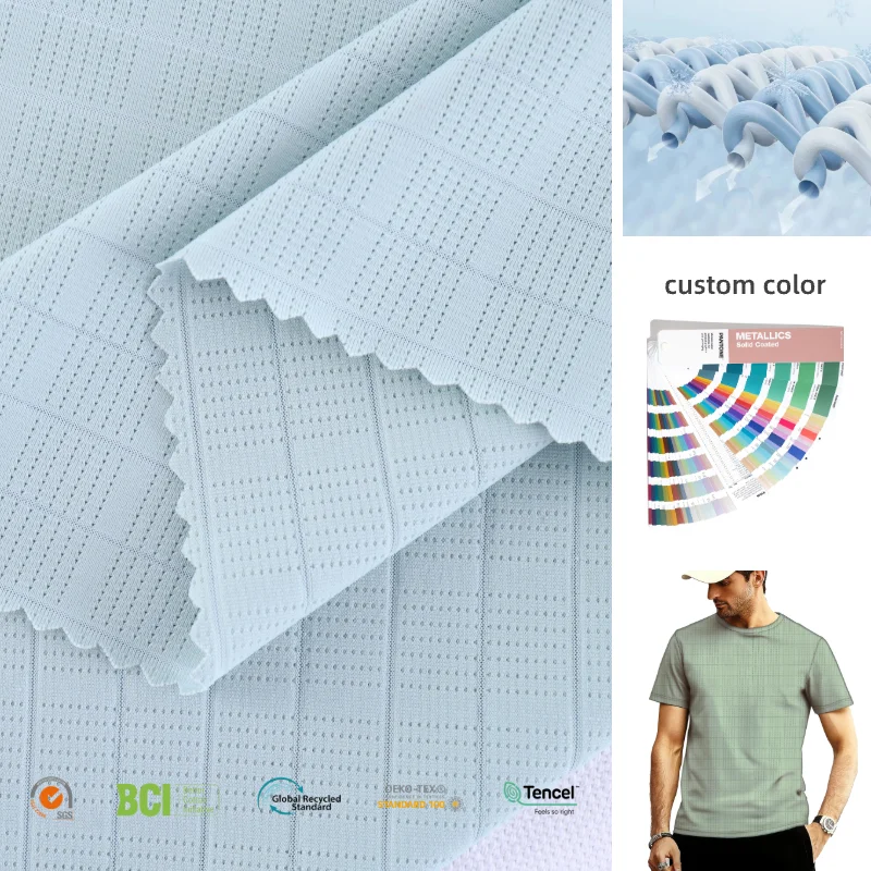 2025 New Design Micro Mesh Fabric Personalized Soccer Jersey 84%Polyester  16%Spandex Fabrics