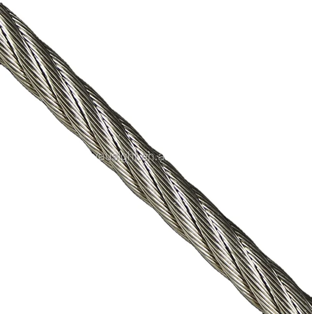 oil coated ungalvanised steel wire rope for cable car/ski lift