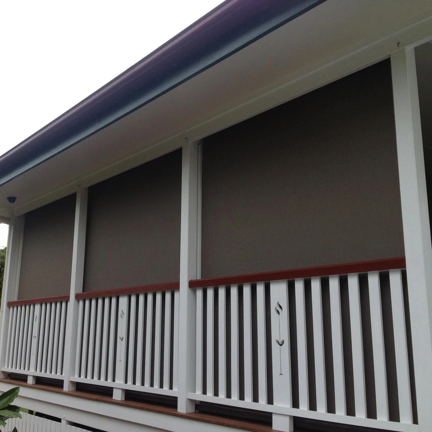 Motorized Patio Electric Blinds For Outside Patio Side Track Motorized House Screens Zip Screen Outdoor Blinds