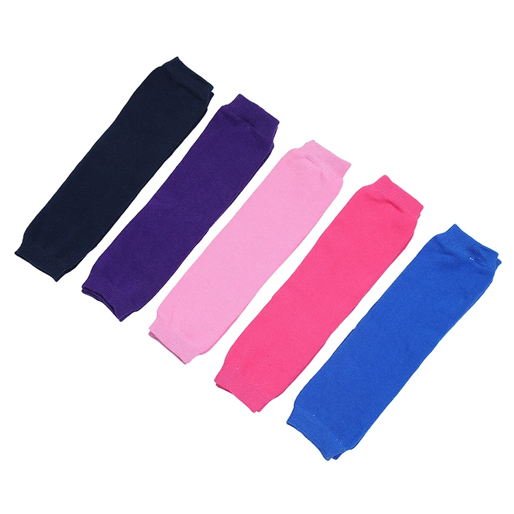 Hot sale children unisex solid color leg warmer classic modern knitting leg warmer