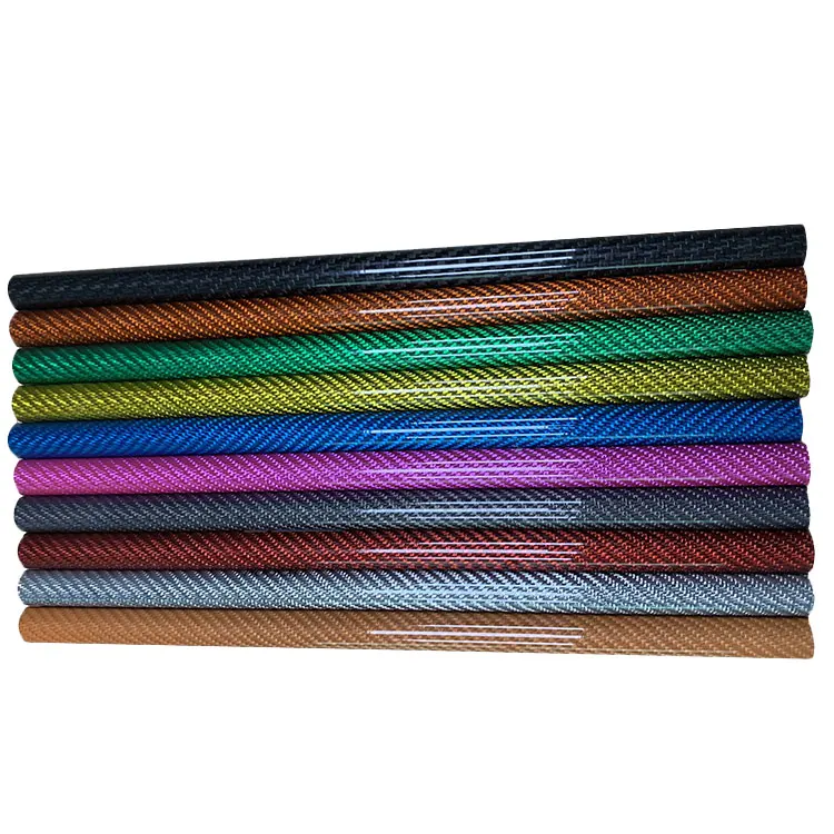 
Wholesale customized color 3k tube carbon fiber hollow tube can be customized style 