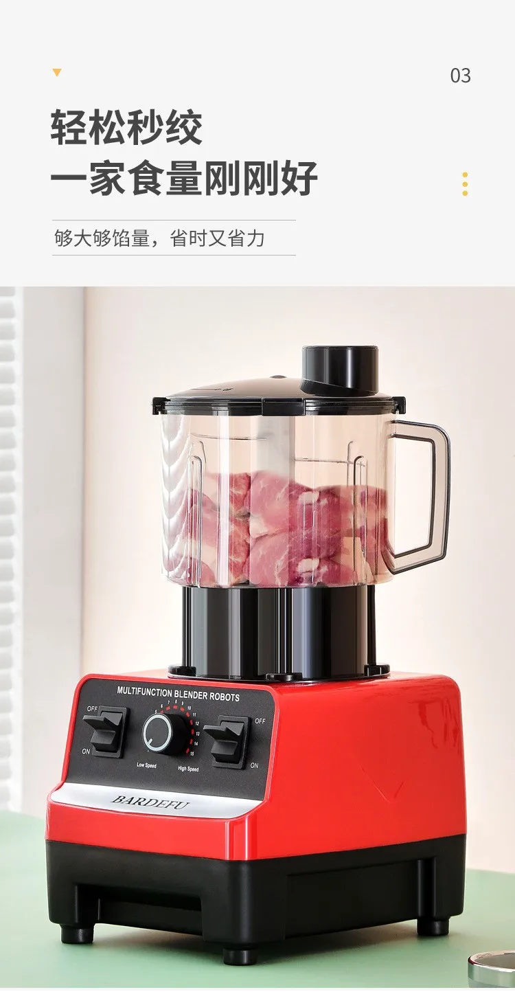 Kitchen 9500W BF-5010 2.5L Countertop Professional Table Commercial Mixer Heavy Duty 3 in 1 Blender fufu maker coffee grinder