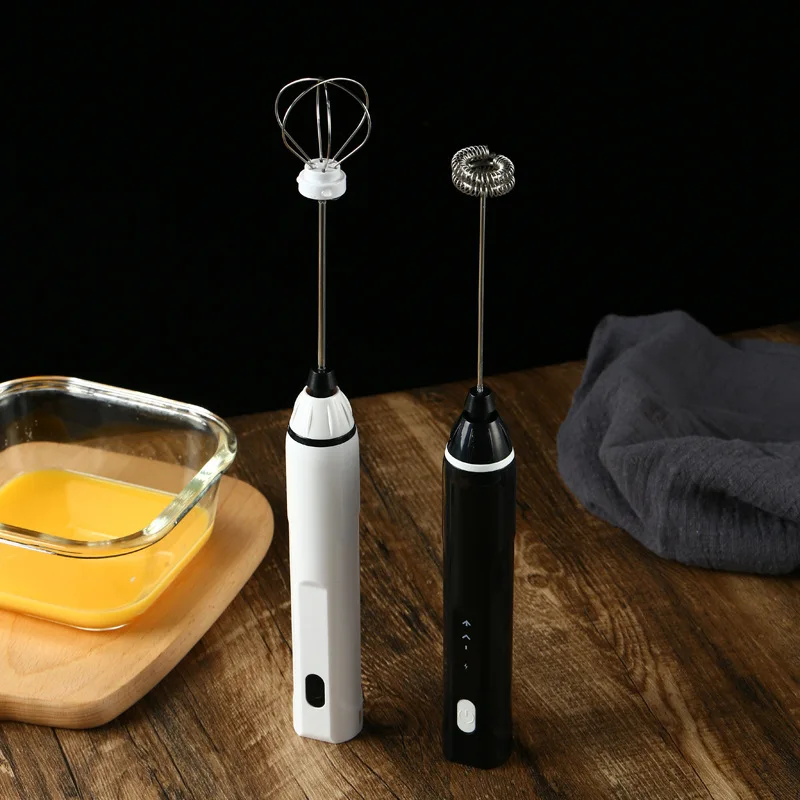 Portable Handheld electric Mixer Milk Frother Egg Beater Food Whisk Stirrer USB Rechargeable Hand Blender