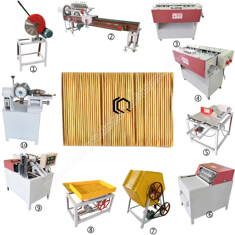 Bamboo toothpick making machine bamboo disposable toothpick 2.3 mm wood toothpicks