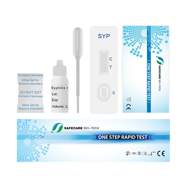 One Step Rapid Infectious Disease Syphilis Test Kit With High Accuracy syphilis test cassette