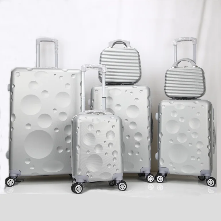 
Family 6pcs luggage set lady luggage bag unbreakable suitcase 