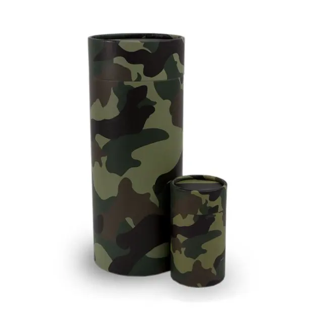 urna de papel Paper Biodegradable Urn Spreading Ashes adult size cardboard  urns flag Army Paper Urn with lid