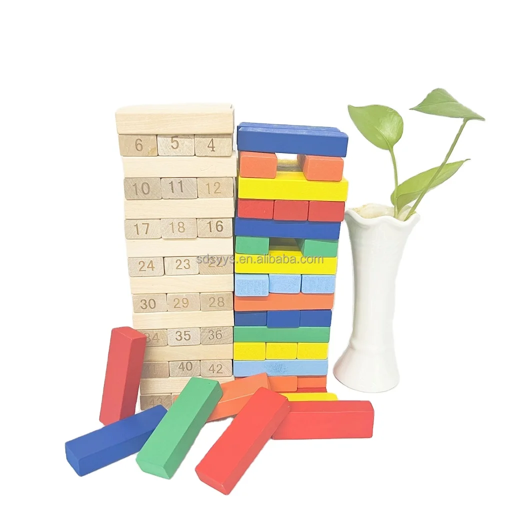 Детский Деревянный конструктор Montessori 51 шт.