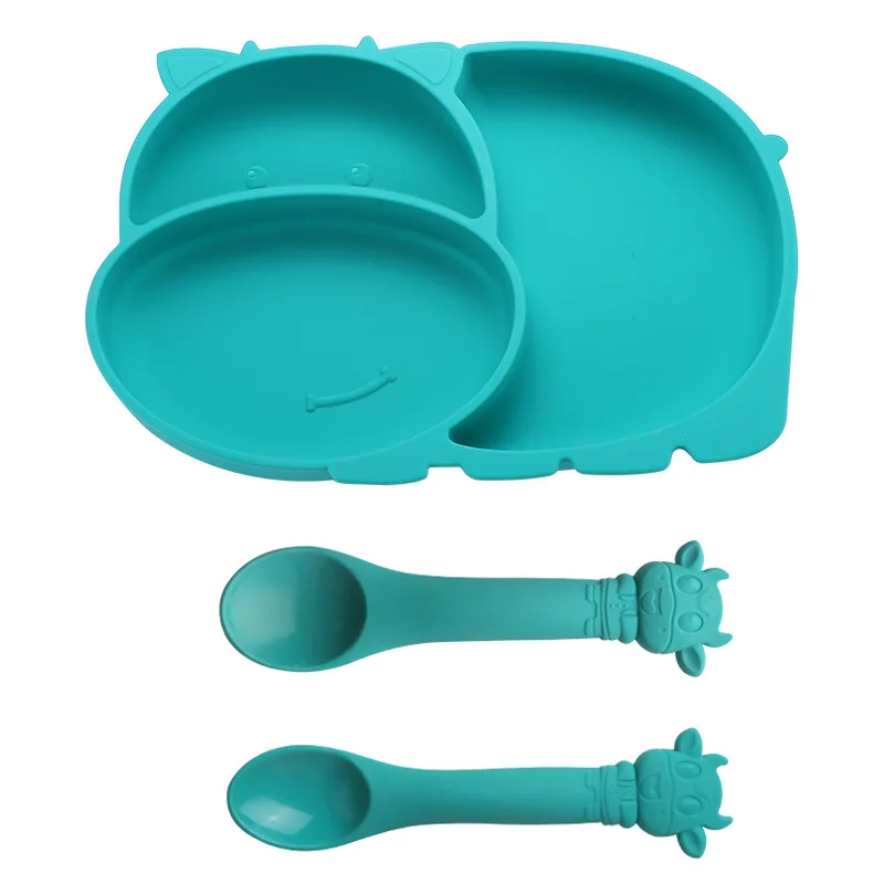 Factory supplier 2023 hot selling safety silicone divided suction plate baby silicone plate
