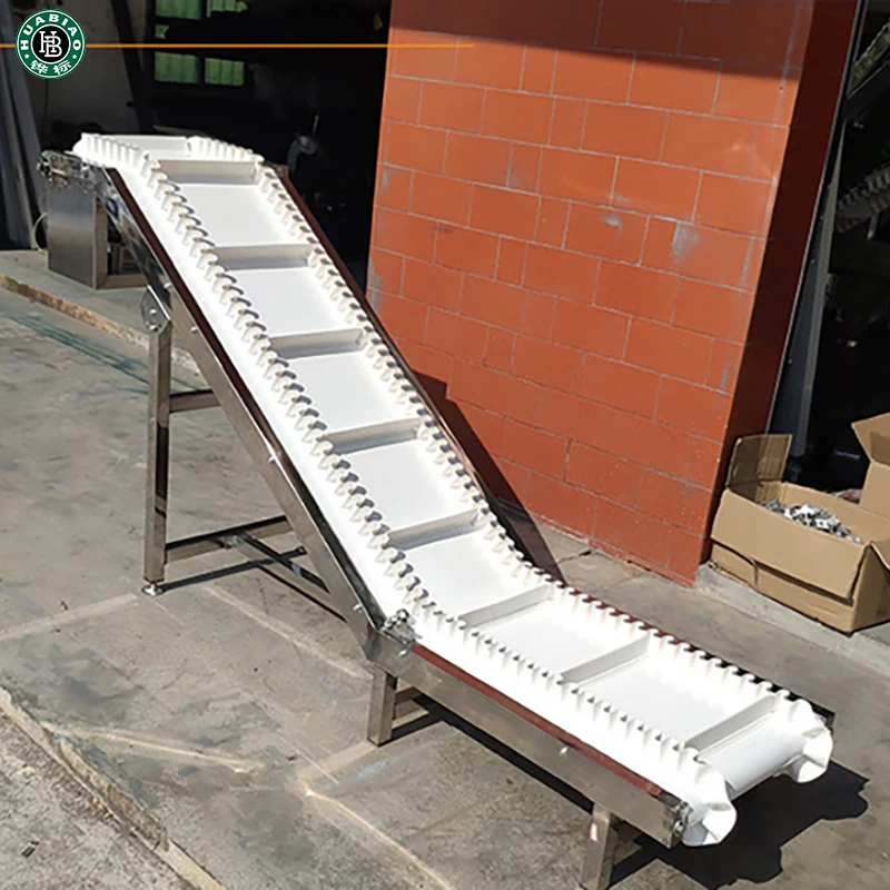 OEM custom high efficiency vertical stainless steel inclined belt conveyor