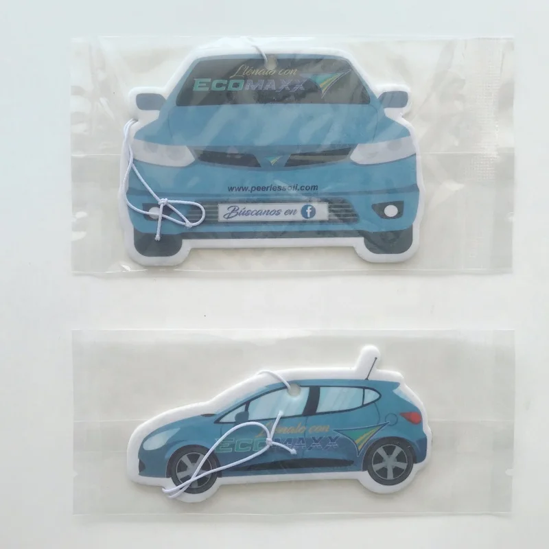 Lovely kids Shape Wholesale promotion hanging paper perfume car air freshener