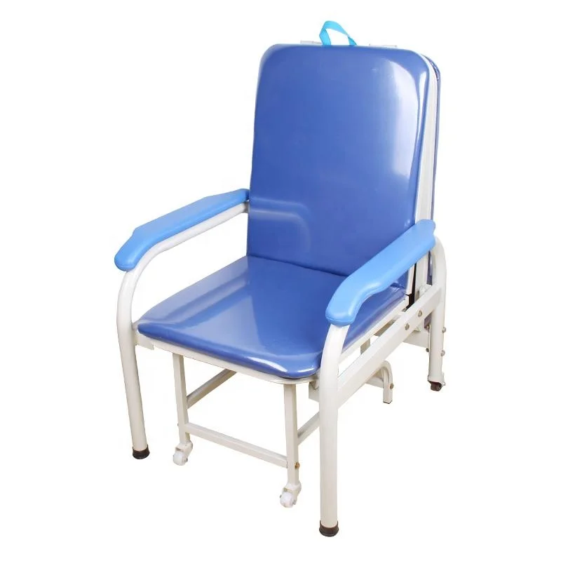 Convertible Attendant Chair medical reclining sofa chair folding patient accompany chair
