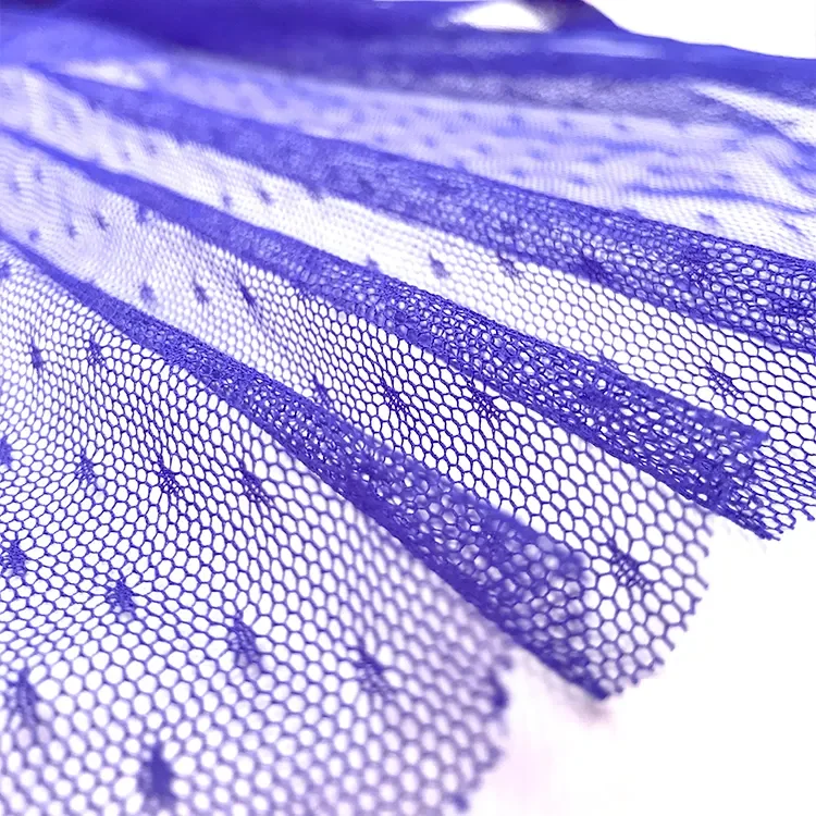 Factory Wholesale Hexagonal mesh cloth printing bronzing soft mesh fabric wedding dress mosquito net fabric jacquard