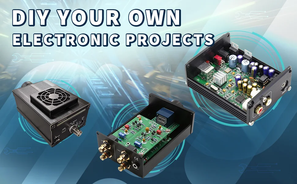 Custom Aluminum Enclosure Electronic Project Box Case DIY  PCB Instrument Amplifier Case Shell