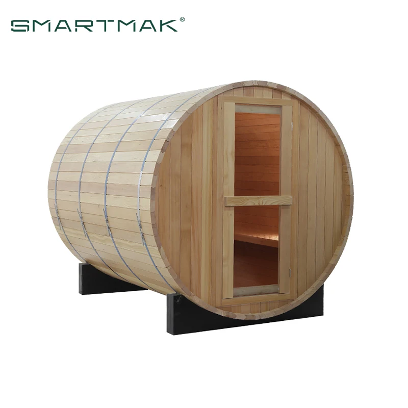 Traditional Outdoor Use 4 Person Size Steam Barrel Sauna Room