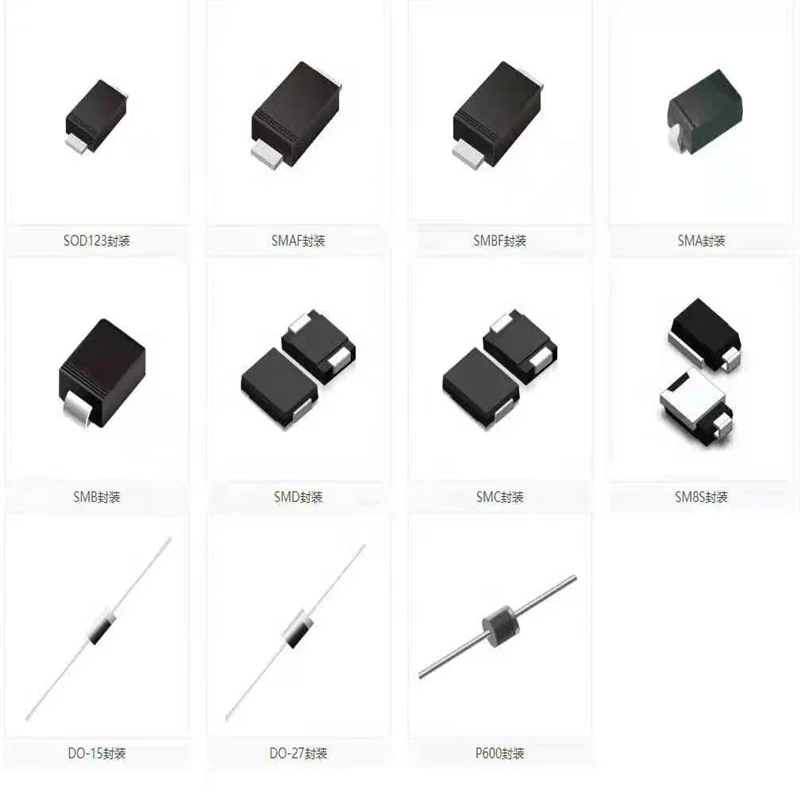 Диоды для подавления переходных скачков напряжения DO-214AC защиты компонентов на складе SMAJ7.5A 7V однонаправленный Диоды для подавления переходных скачков напряжения 400 Вт SMA,DO-214AC пакет